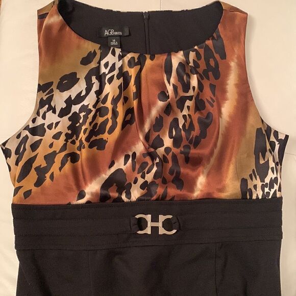 AGB Enimals Print Sleeveless Dress Size 14 - Picture 10 of 12